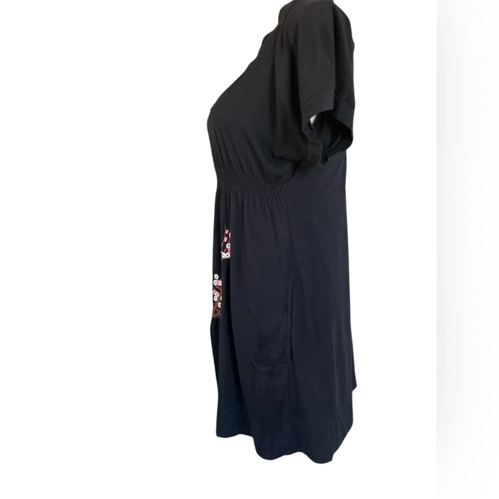 JOHNNY WAS LA Osaka knit embroidered shirt dress size Large - Picture 6 of 13